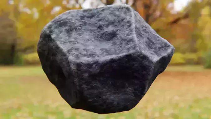 Stylized Rock 3D Model - Realistic Procedural Shader