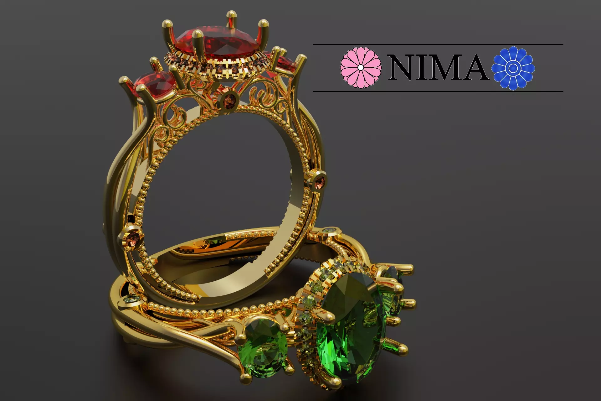 solitare NIMA 3D print model