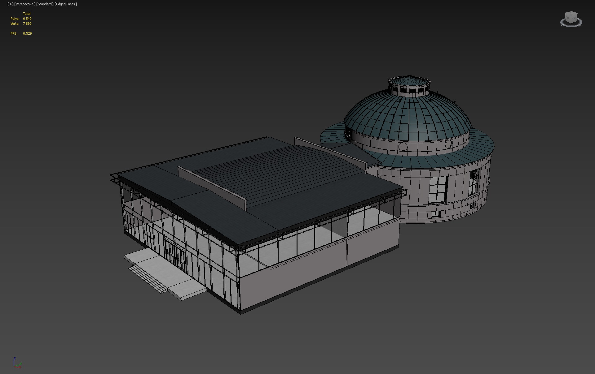 Observatory Building 3D model_3