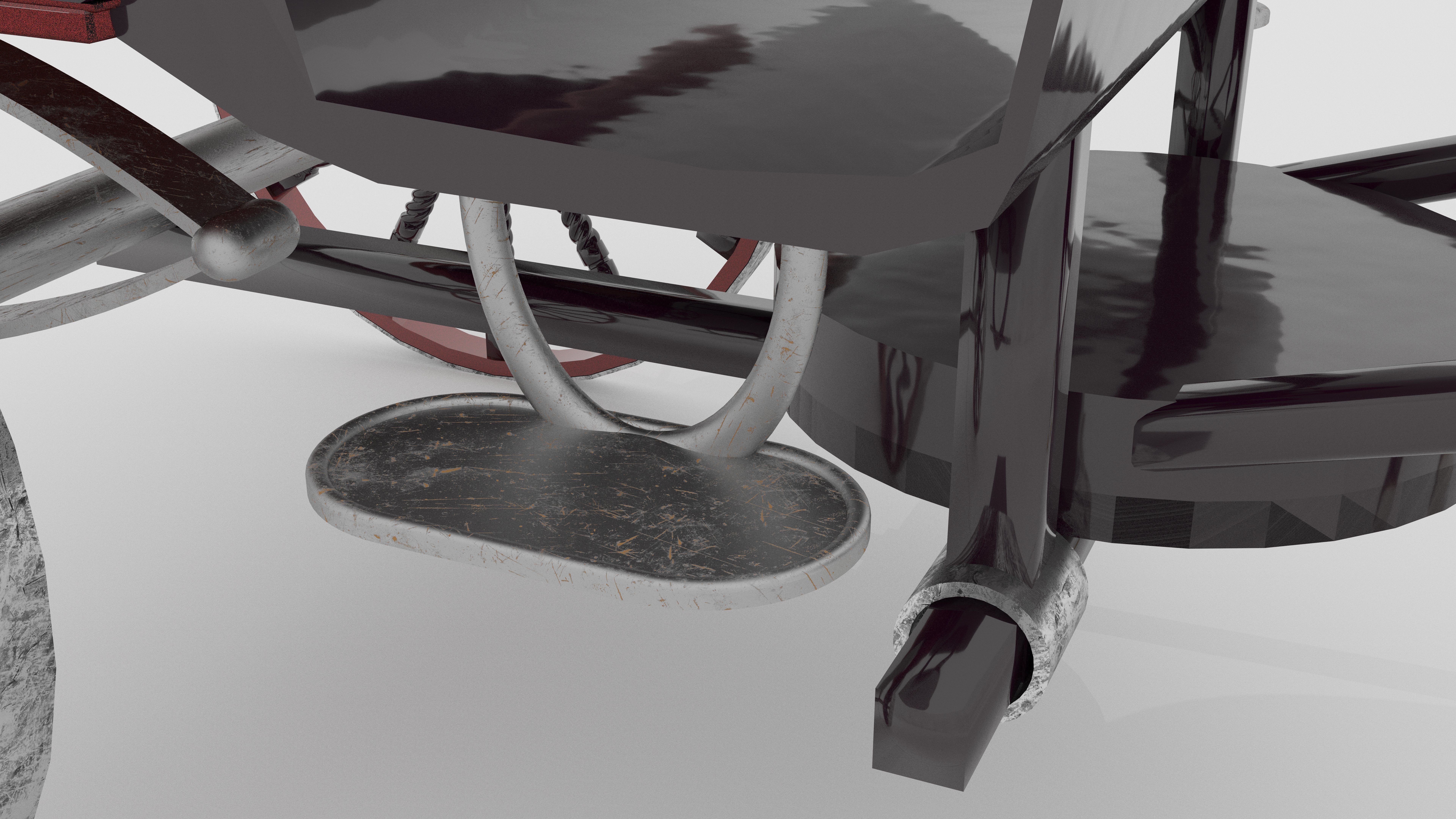 Race Chariot 3D model_6
