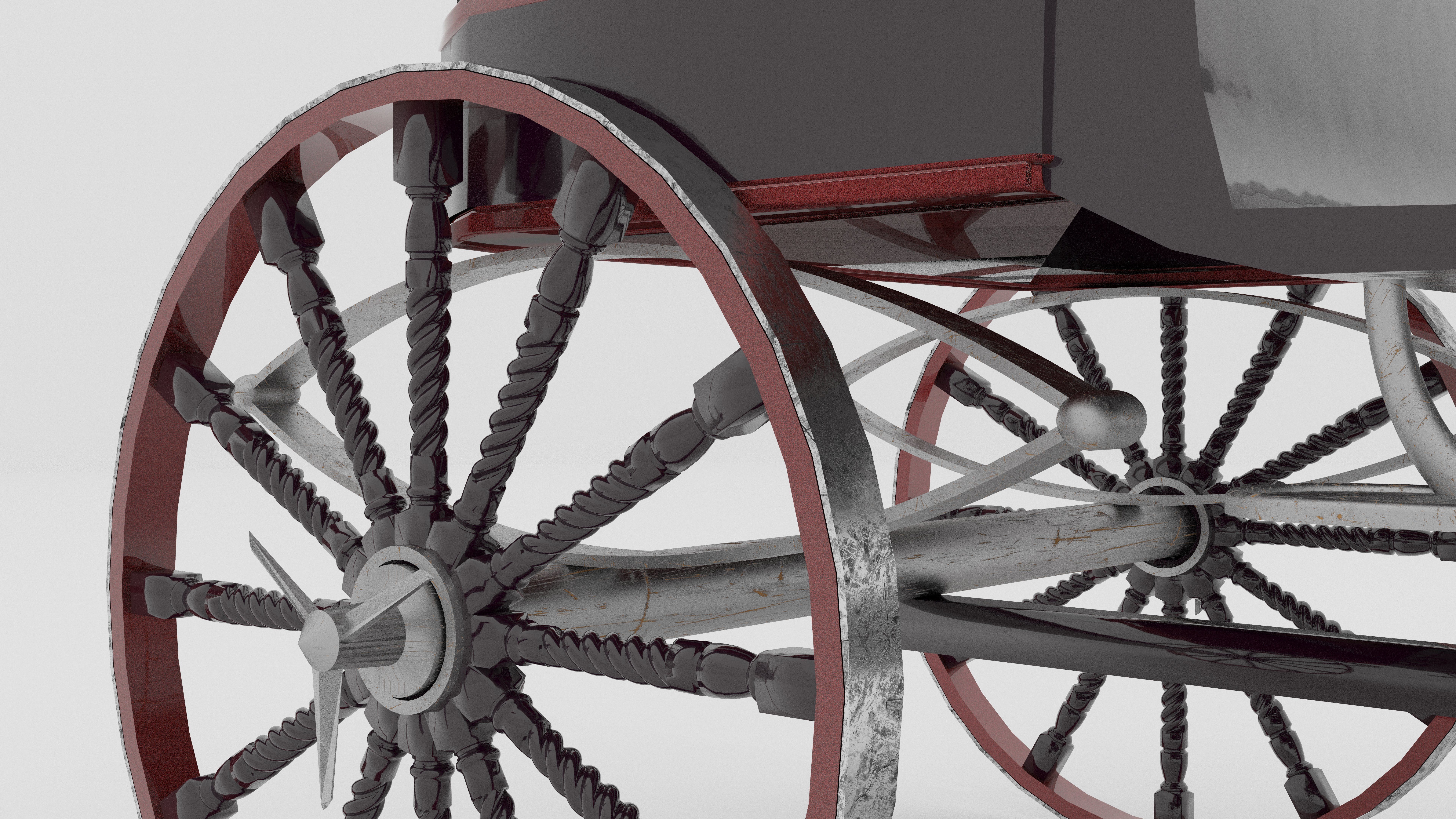 Race Chariot 3D model_11