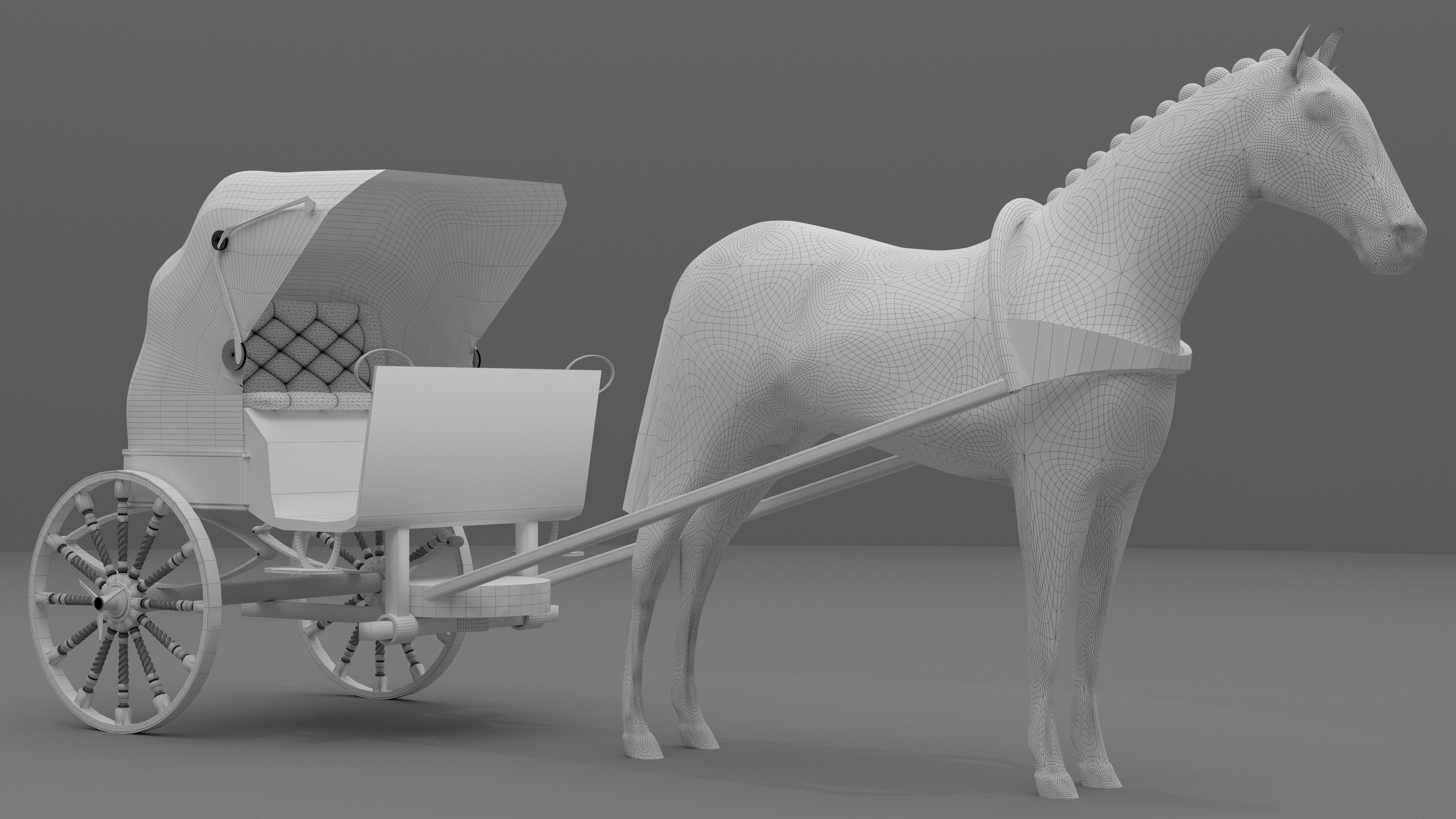Race Chariot 3D model_13