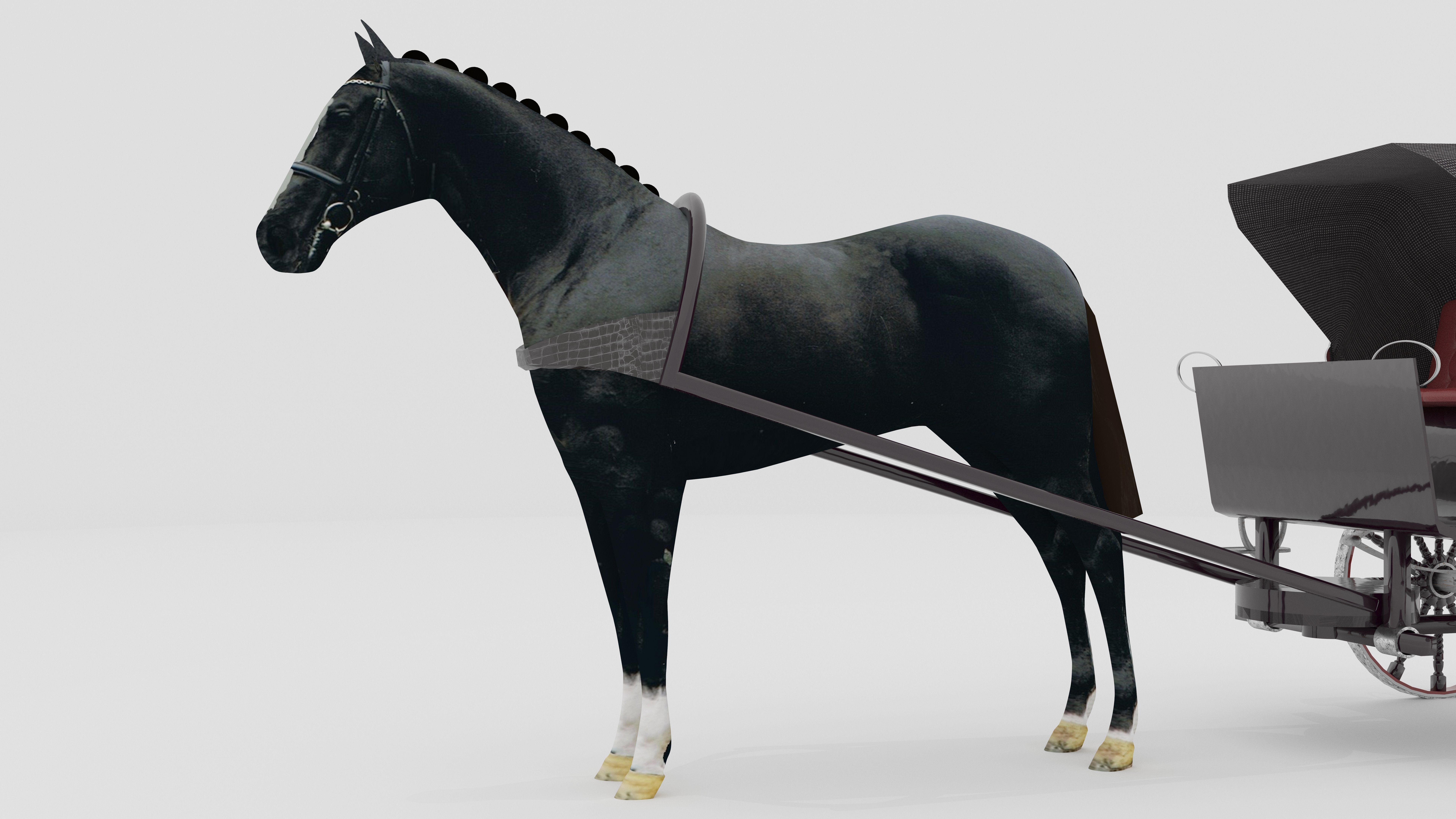 Race Chariot 3D model_12