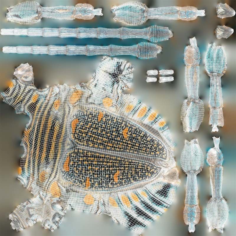 Zographus Regalis Centralis Low-poly 3D model_14