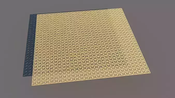 Gold Pattern Decorative Panel 4