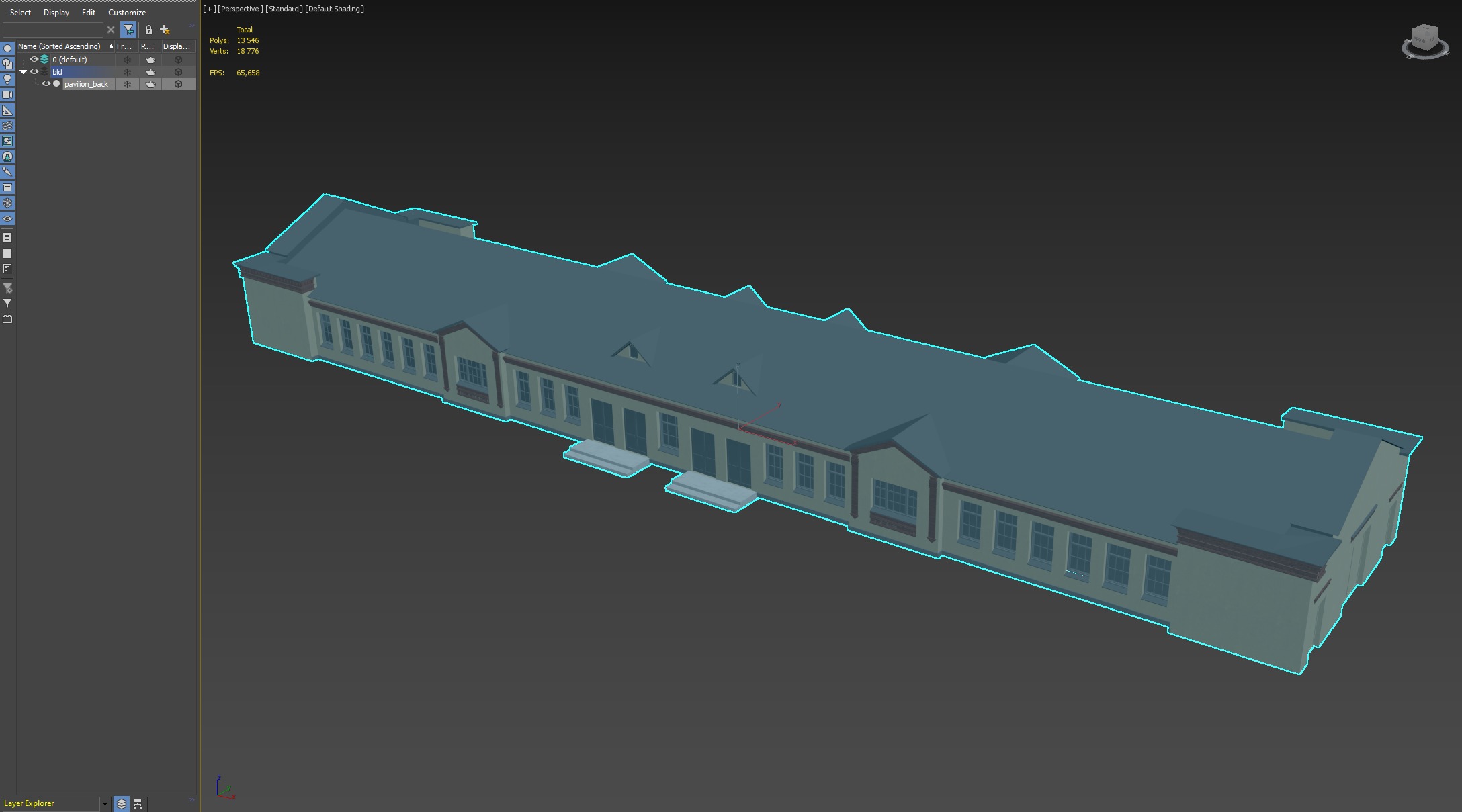 Industrial Warehouse 3D Model with Office Space 3D model_2