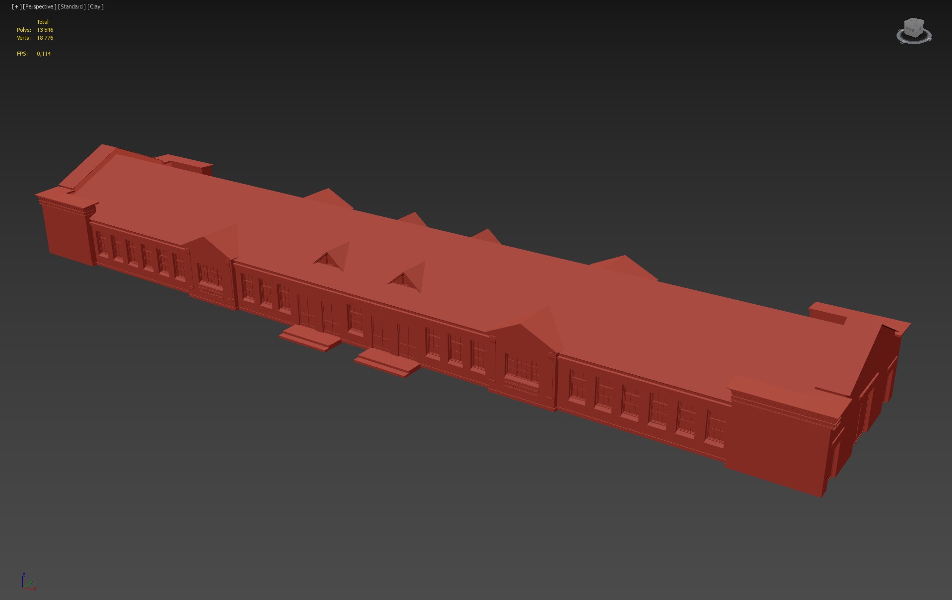 Industrial Warehouse 3D Model with Office Space 3D model_5