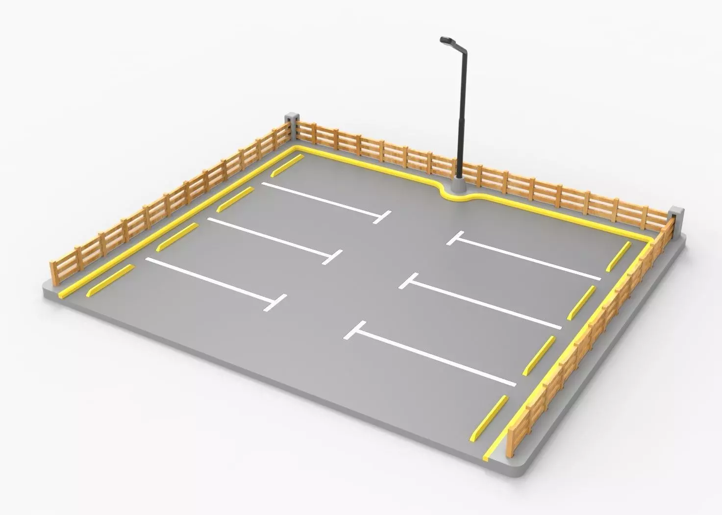 ESTACIONAMIENTO AUTOS DIORAMA 1-64 - PARKING CAR - V2 3D print model_0