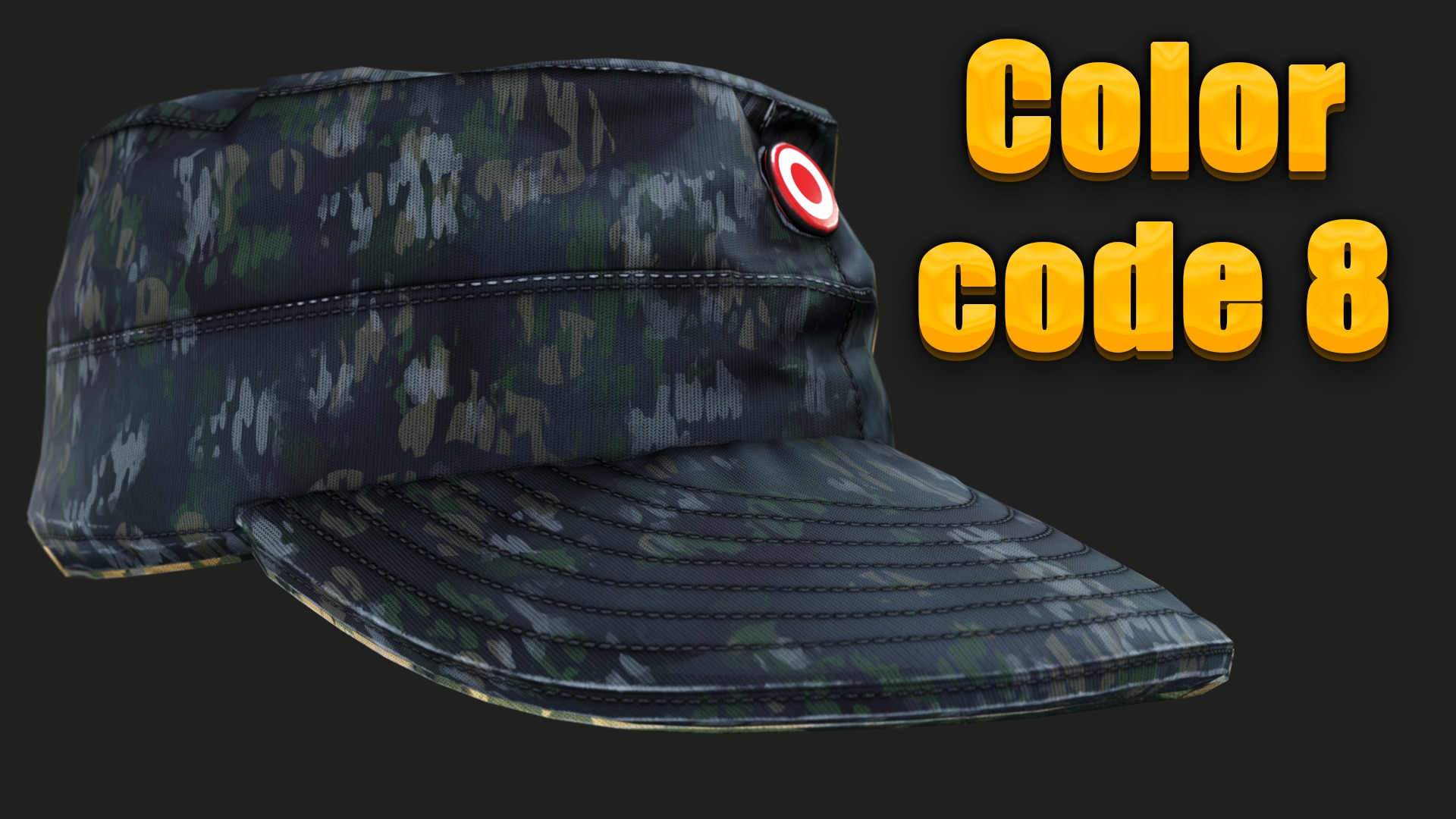 Austrian Armed Forces Hat 36 Color Variations Ready Games  Low-poly 3D model_15