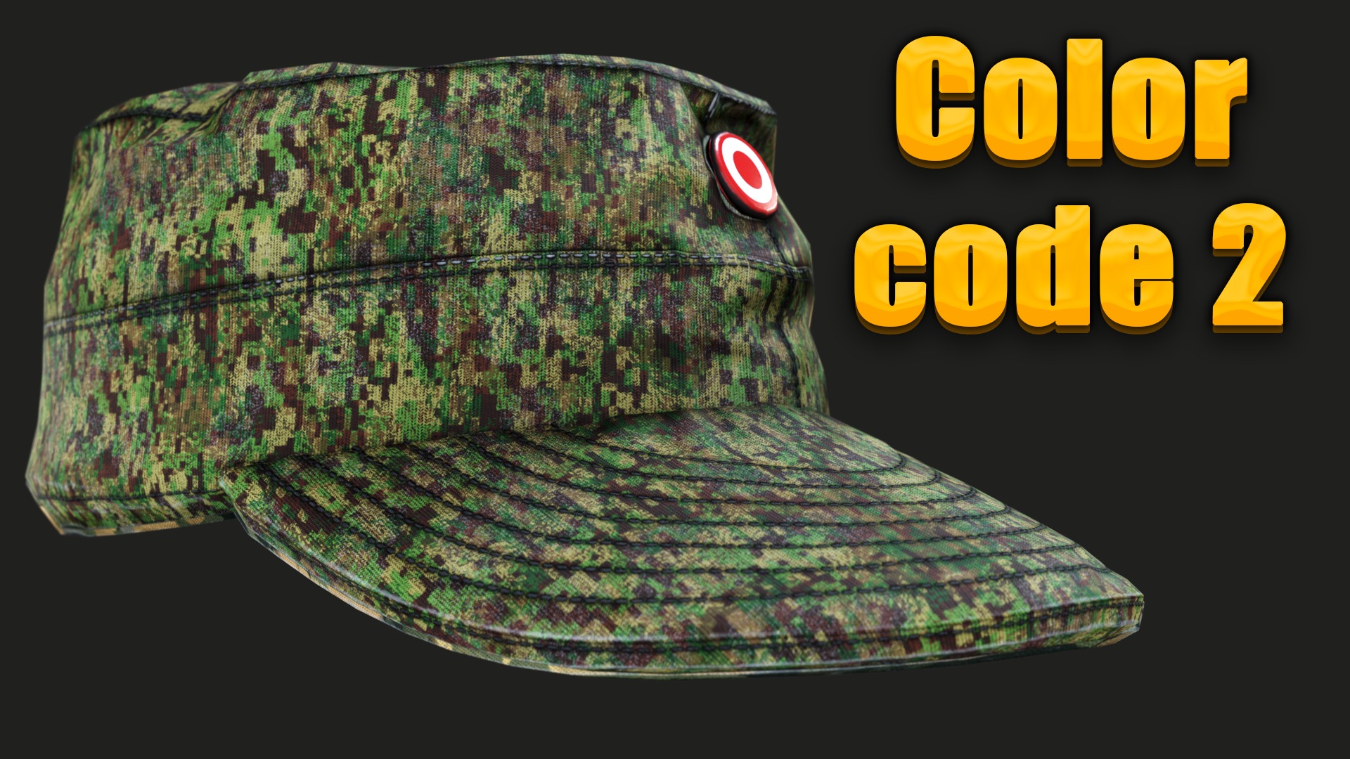 Austrian Armed Forces Hat 36 Color Variations Ready Games  Low-poly 3D model_21