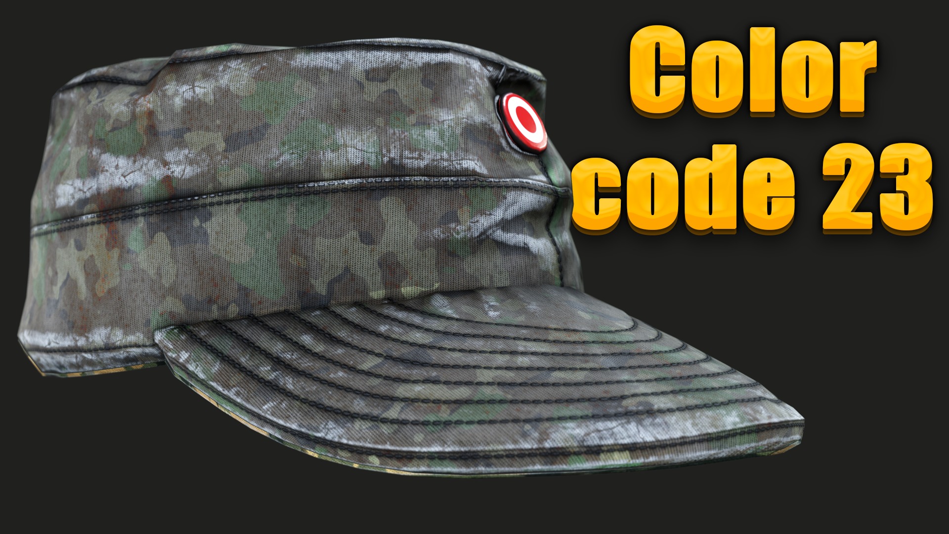 Austrian Armed Forces Hat 36 Color Variations Ready Games  Low-poly 3D model_35