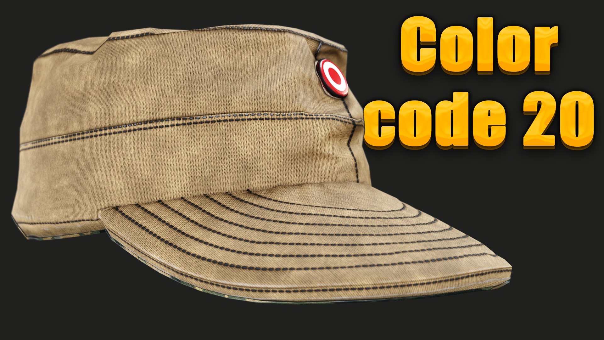 Austrian Armed Forces Hat 36 Color Variations Ready Games  Low-poly 3D model_36