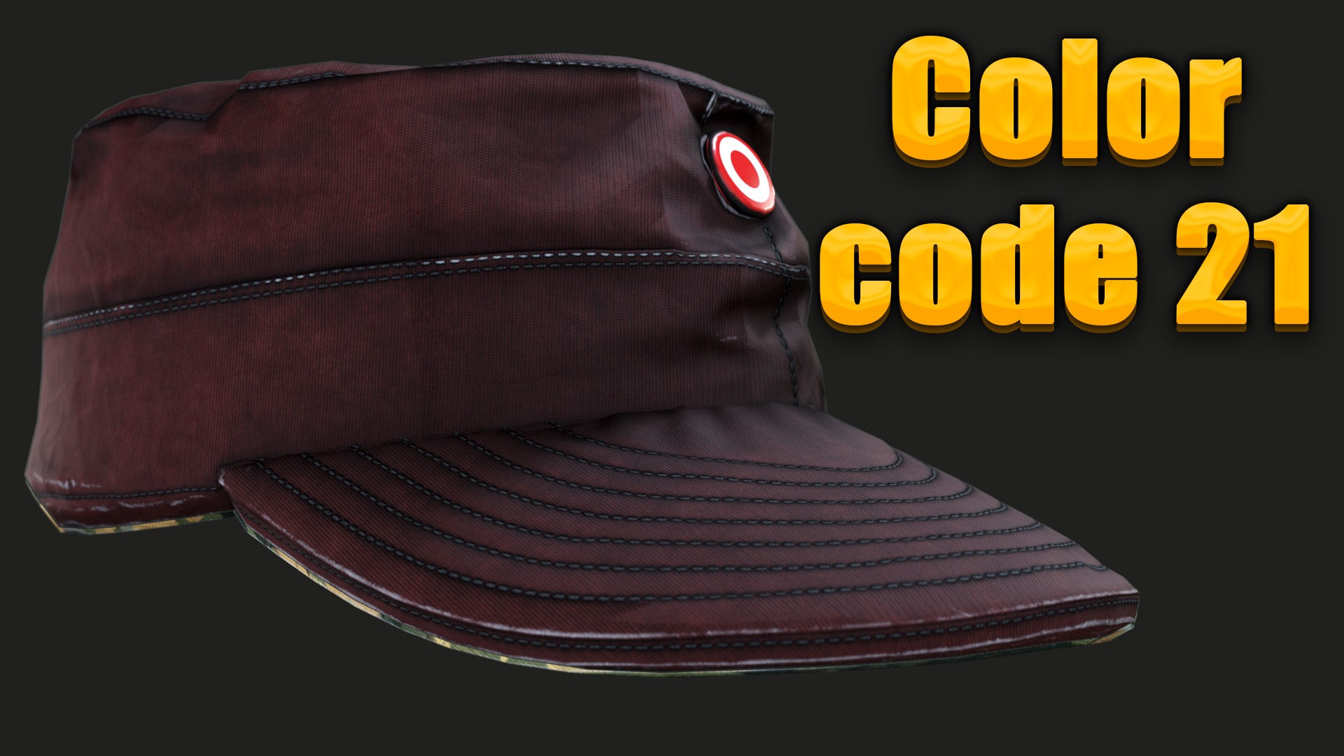 Austrian Armed Forces Hat 36 Color Variations Ready Games  Low-poly 3D model_13