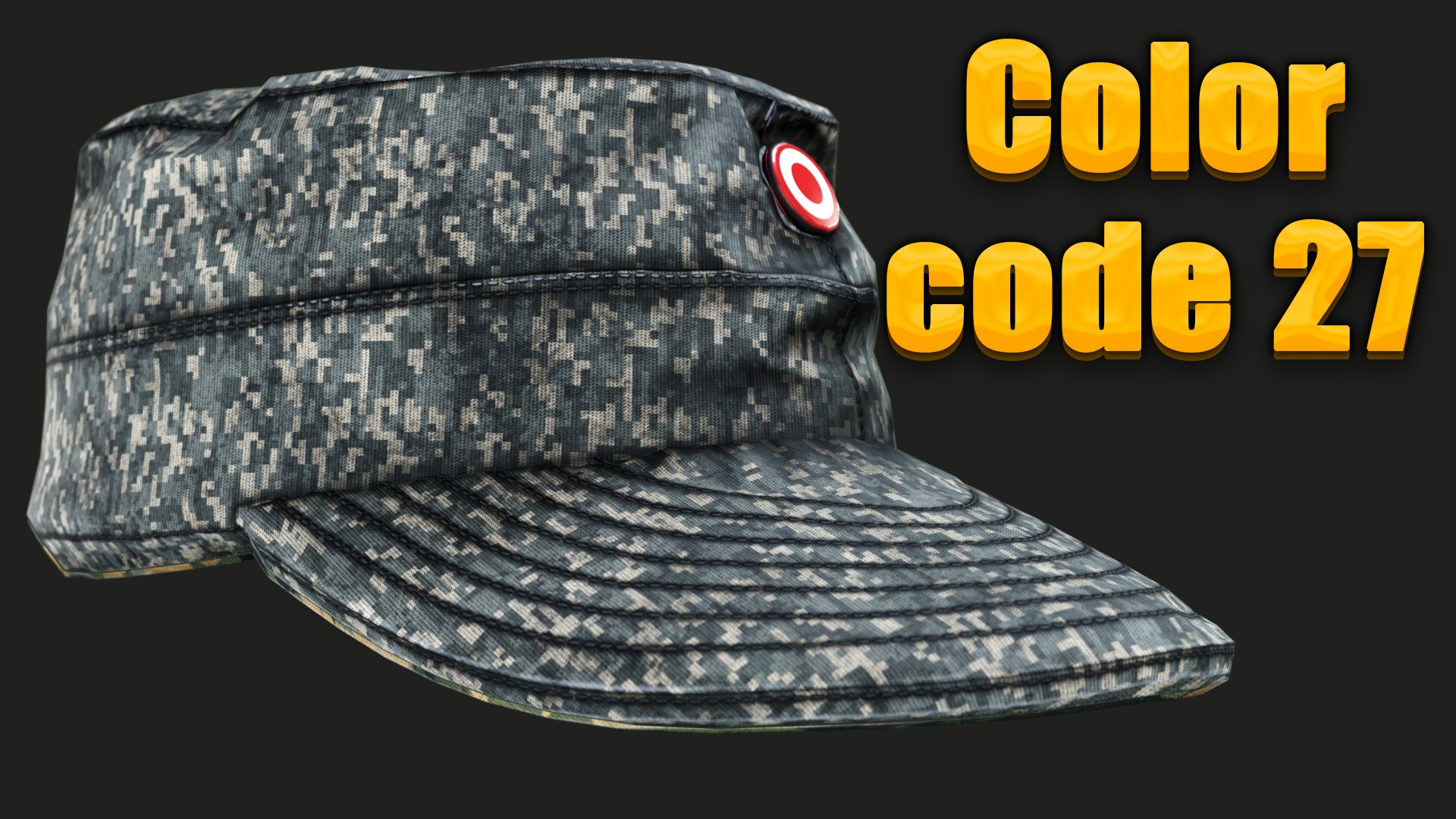 Austrian Armed Forces Hat 36 Color Variations Ready Games  Low-poly 3D model_14