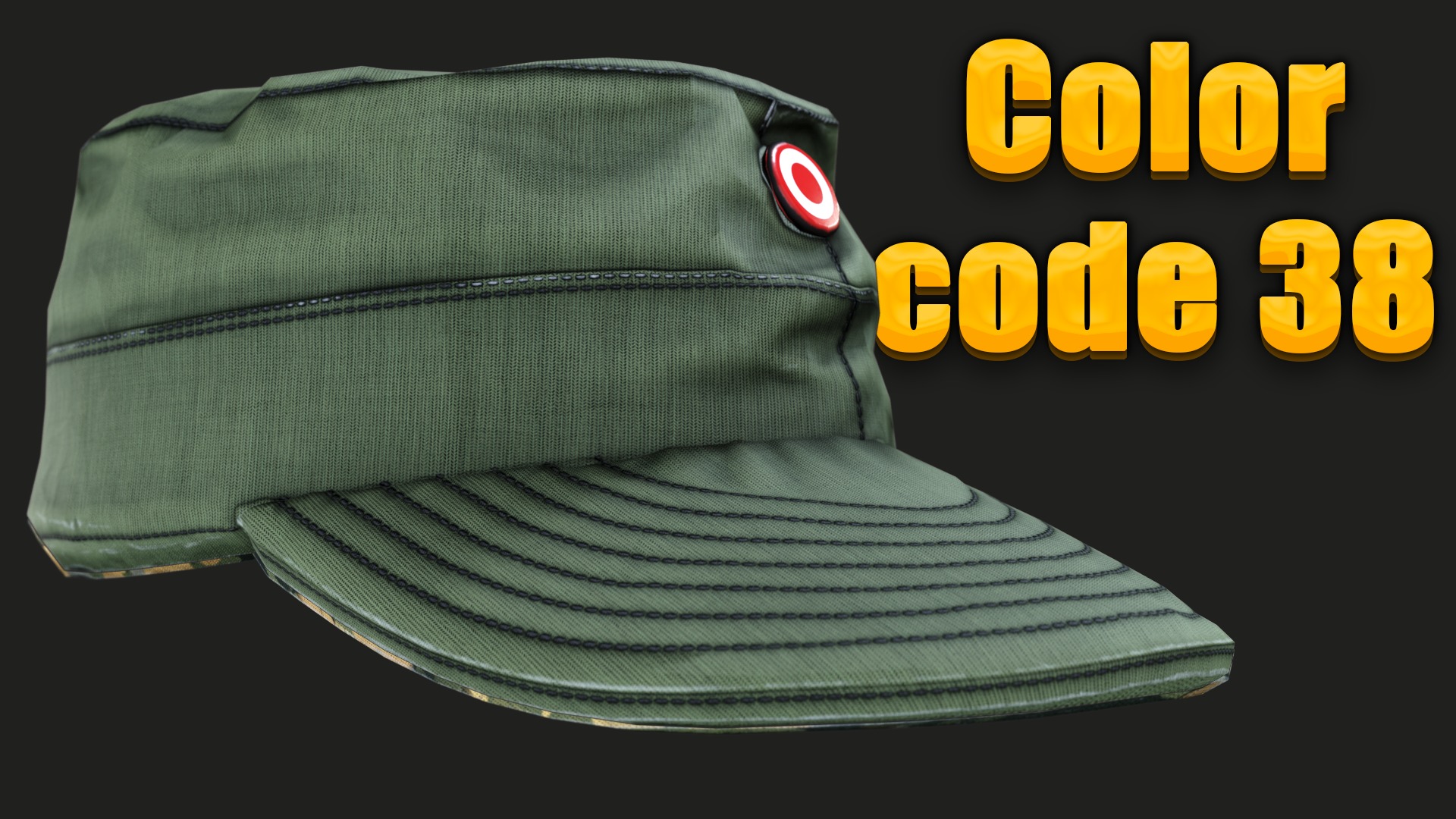 Austrian Armed Forces Hat 36 Color Variations Ready Games  Low-poly 3D model_45