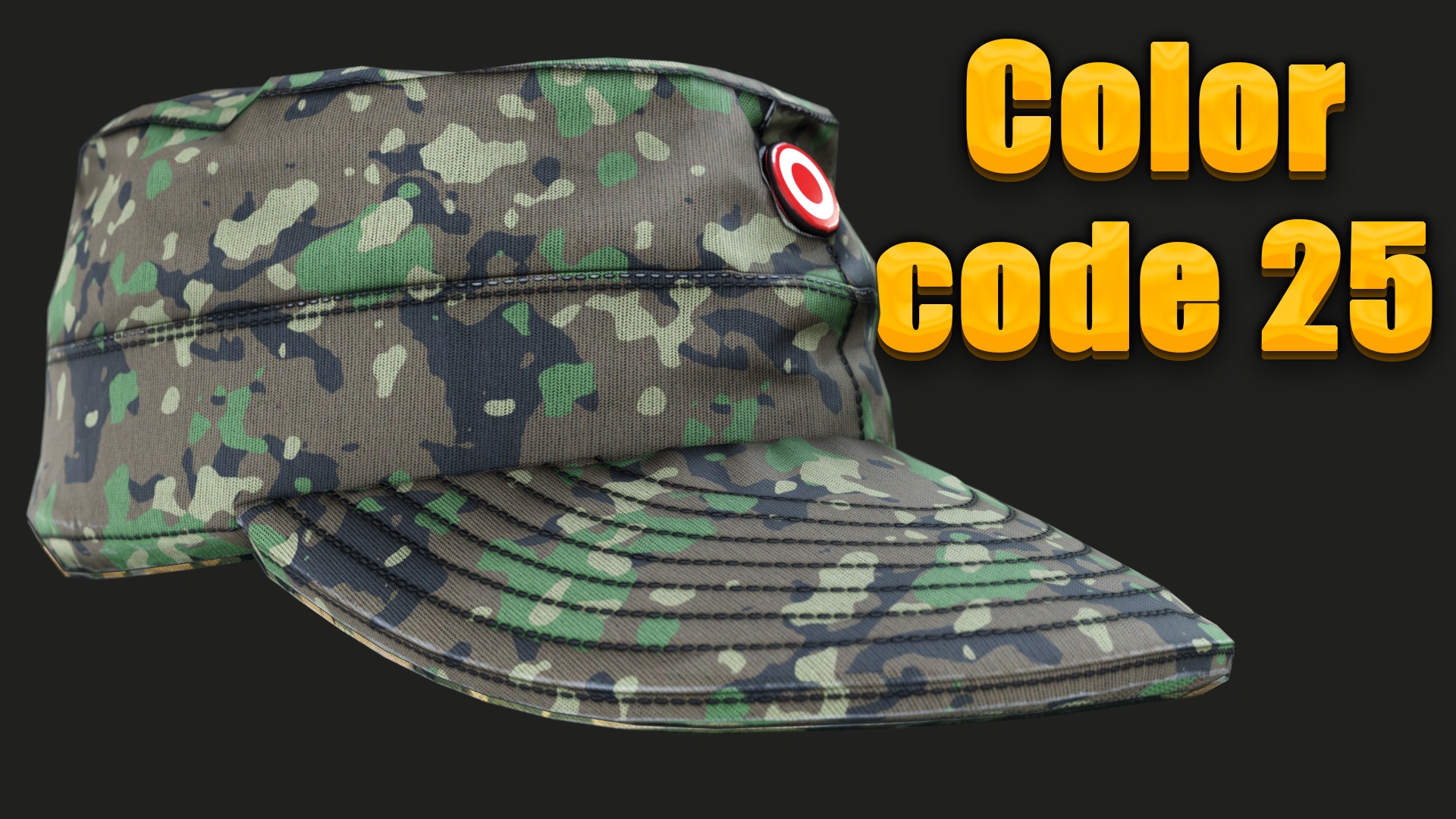 Austrian Armed Forces Hat 36 Color Variations Ready Games  Low-poly 3D model_37