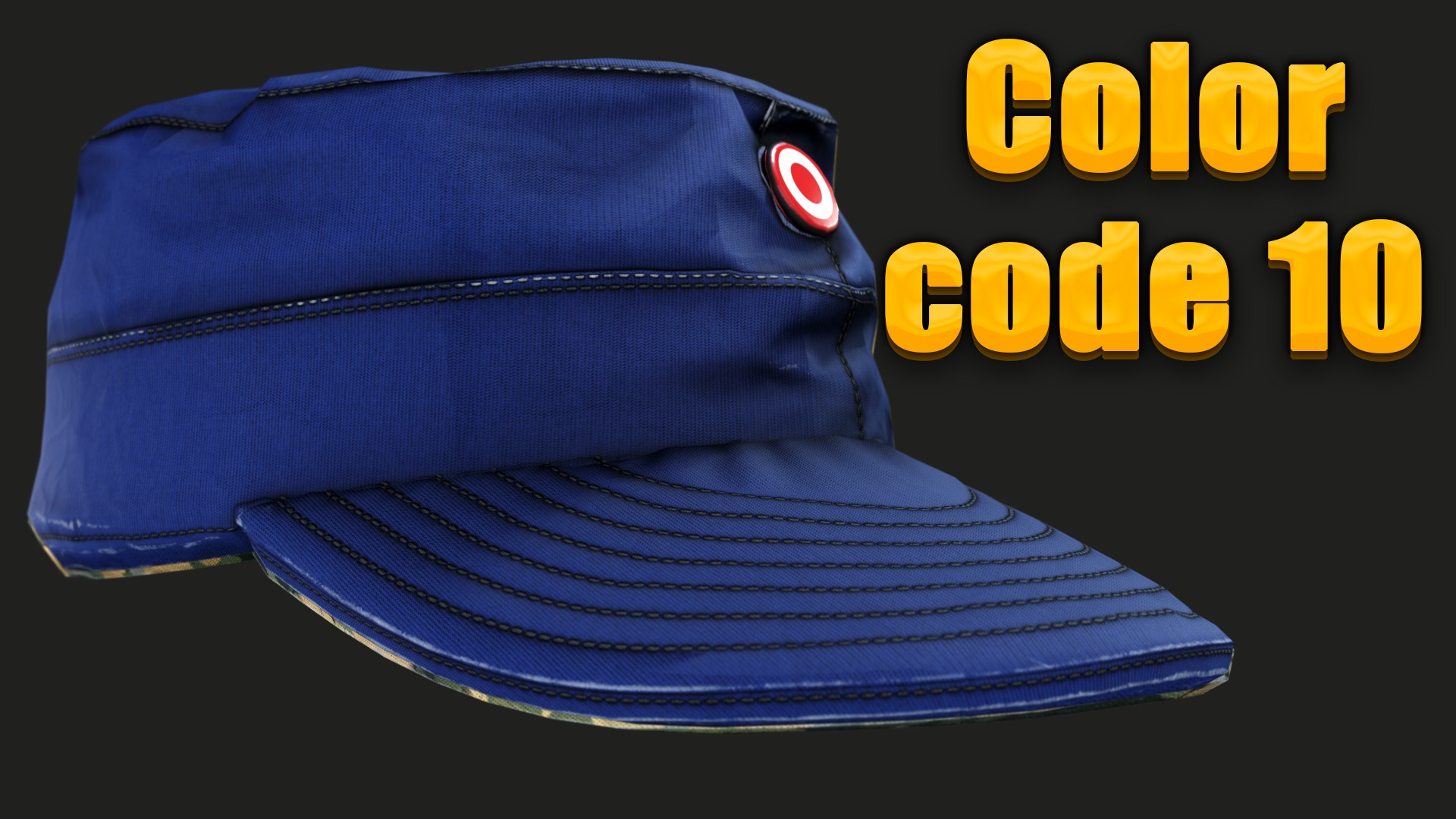 Austrian Armed Forces Hat 36 Color Variations Ready Games  Low-poly 3D model_26