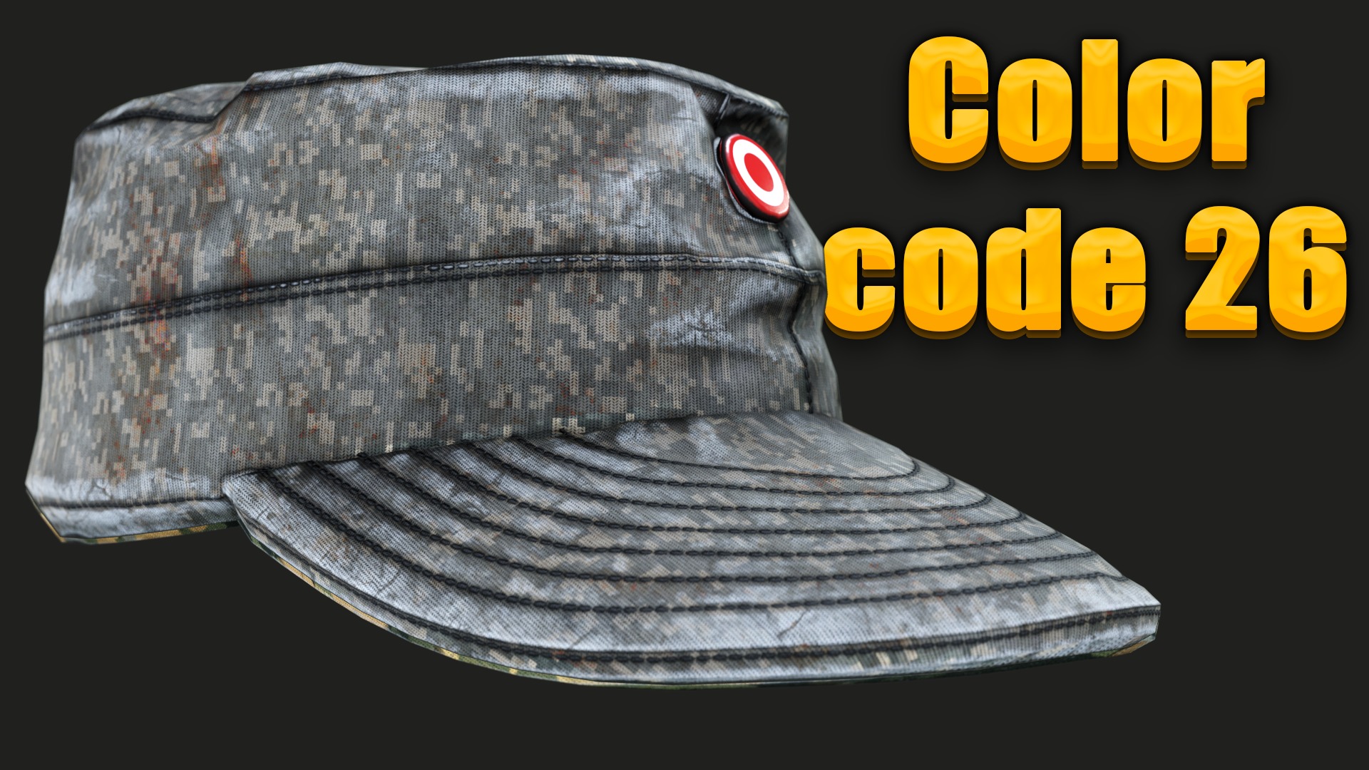 Austrian Armed Forces Hat 36 Color Variations Ready Games  Low-poly 3D model_38