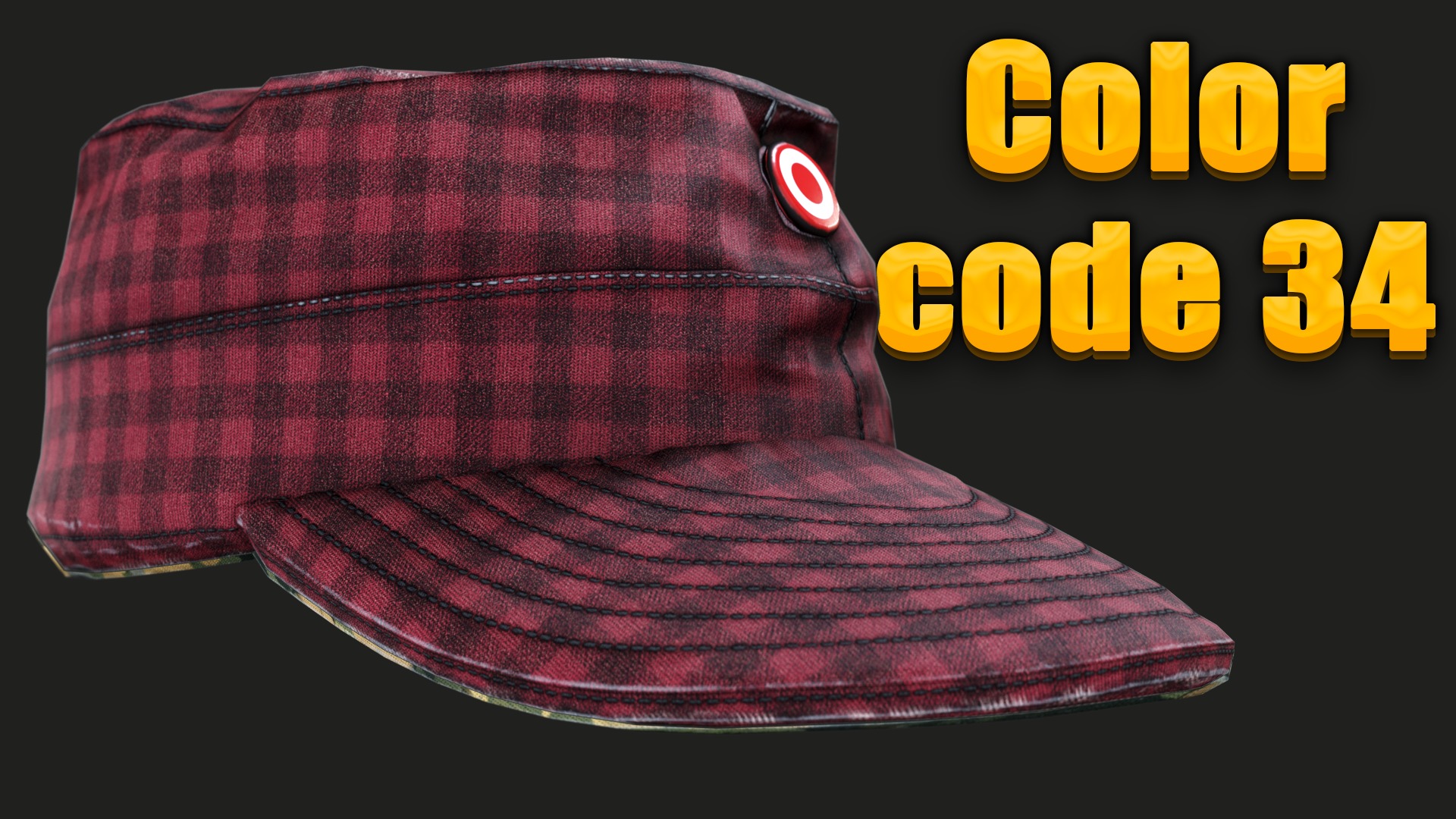 Austrian Armed Forces Hat 36 Color Variations Ready Games  Low-poly 3D model_43
