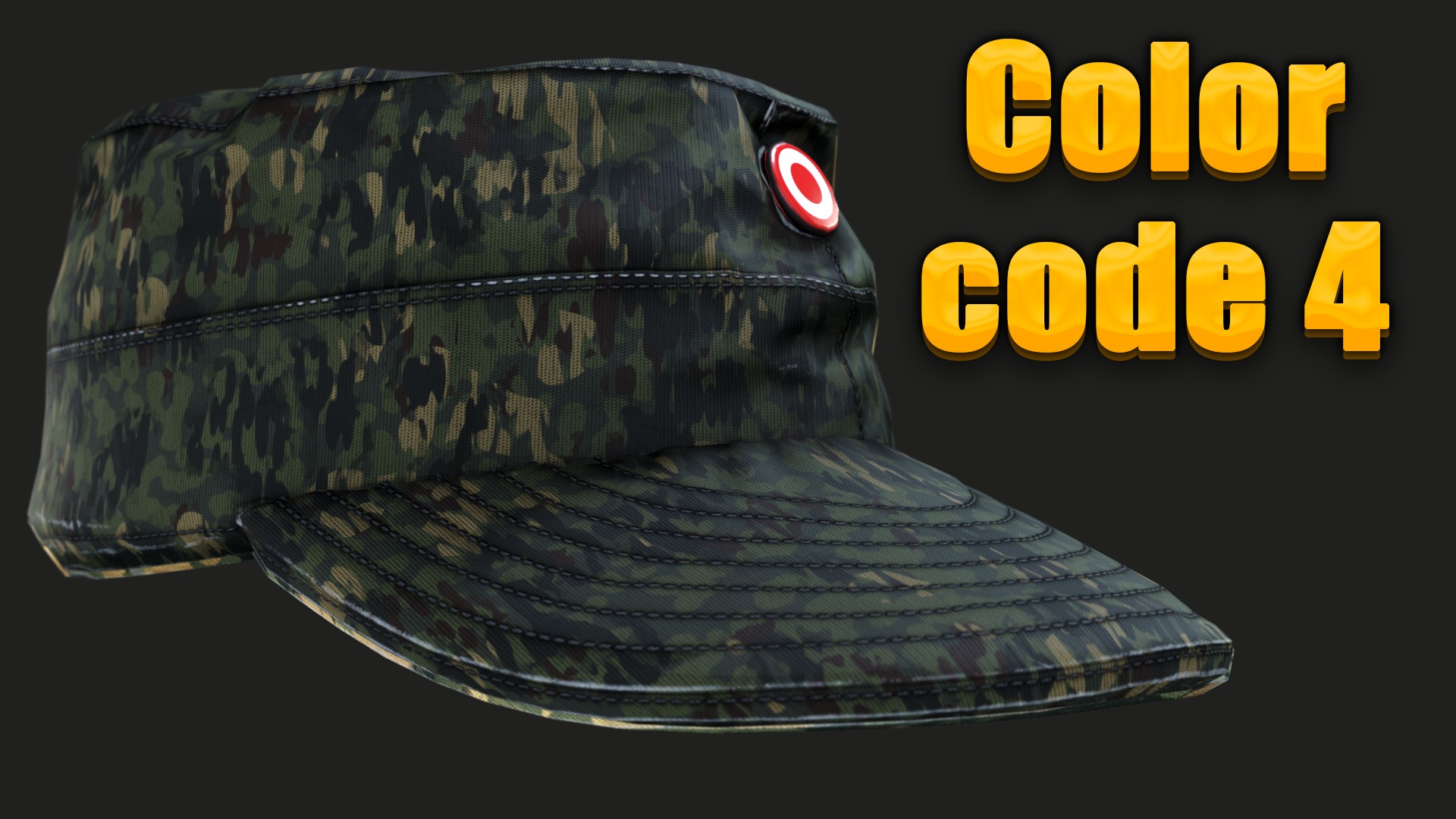 Austrian Armed Forces Hat 36 Color Variations Ready Games  Low-poly 3D model_17