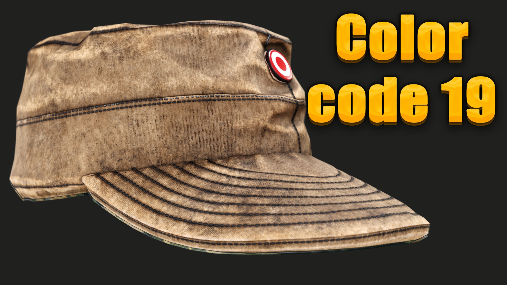 Austrian Armed Forces Hat 36 Color Variations Ready Games  Low-poly 3D model_28