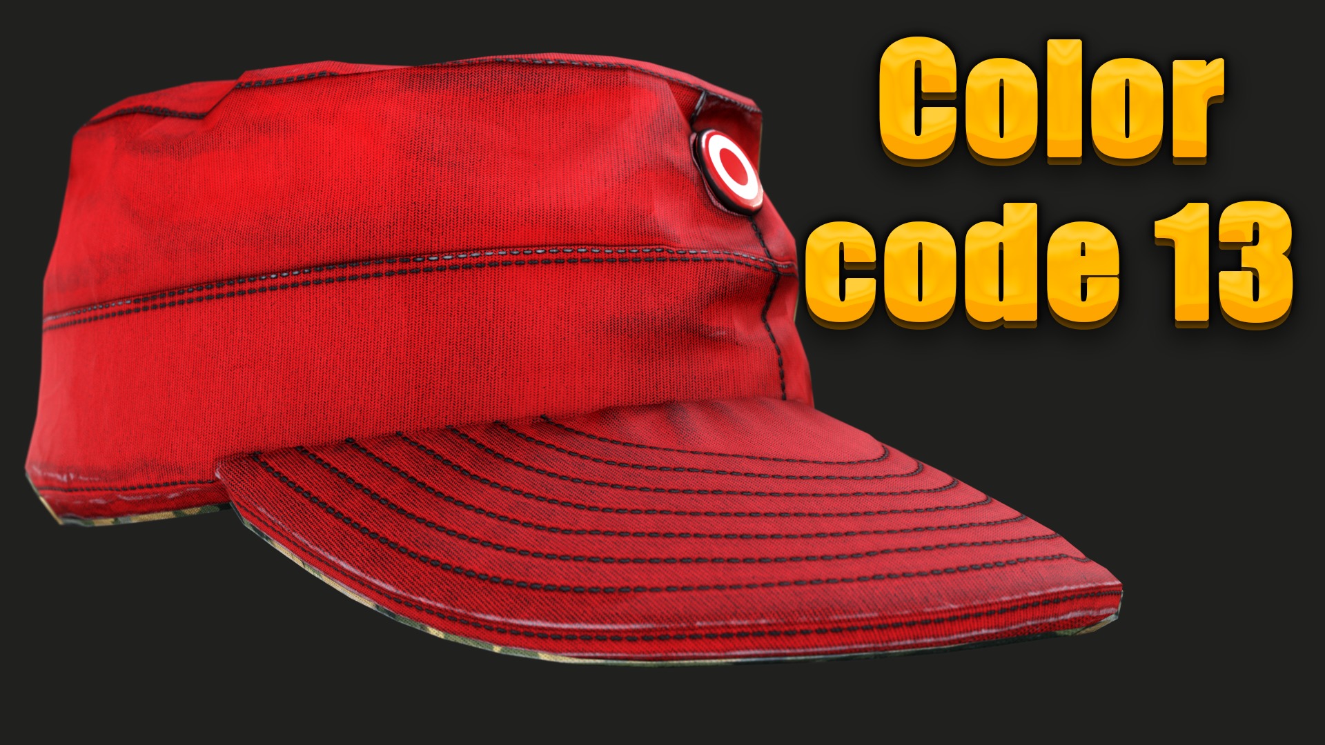 Austrian Armed Forces Hat 36 Color Variations Ready Games  Low-poly 3D model_33