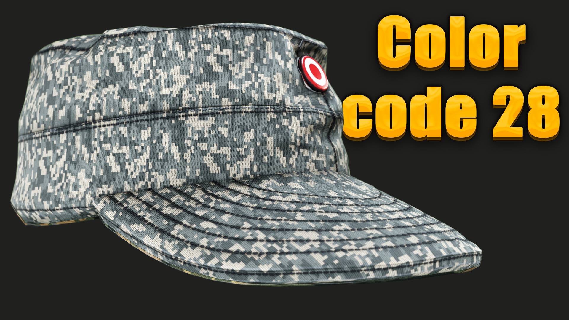 Austrian Armed Forces Hat 36 Color Variations Ready Games  Low-poly 3D model_42