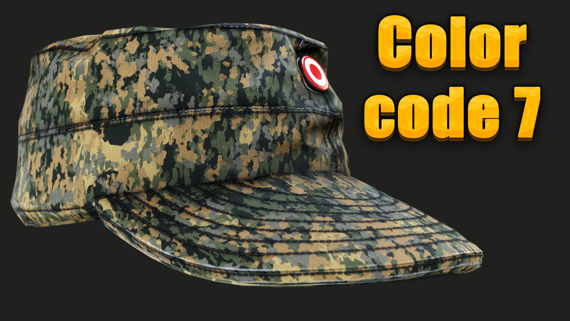 Austrian Armed Forces Hat 36 Color Variations Ready Games  Low-poly 3D model_24