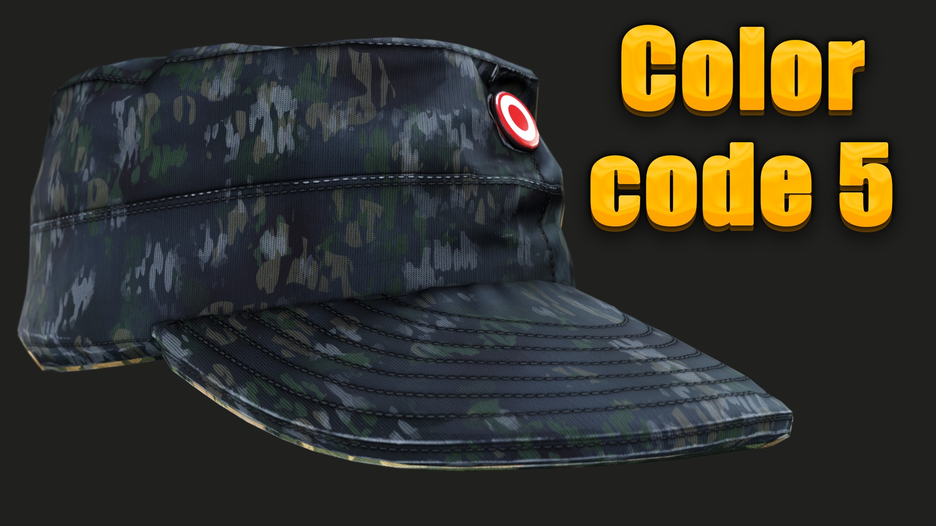 Austrian Armed Forces Hat 36 Color Variations Ready Games  Low-poly 3D model_20