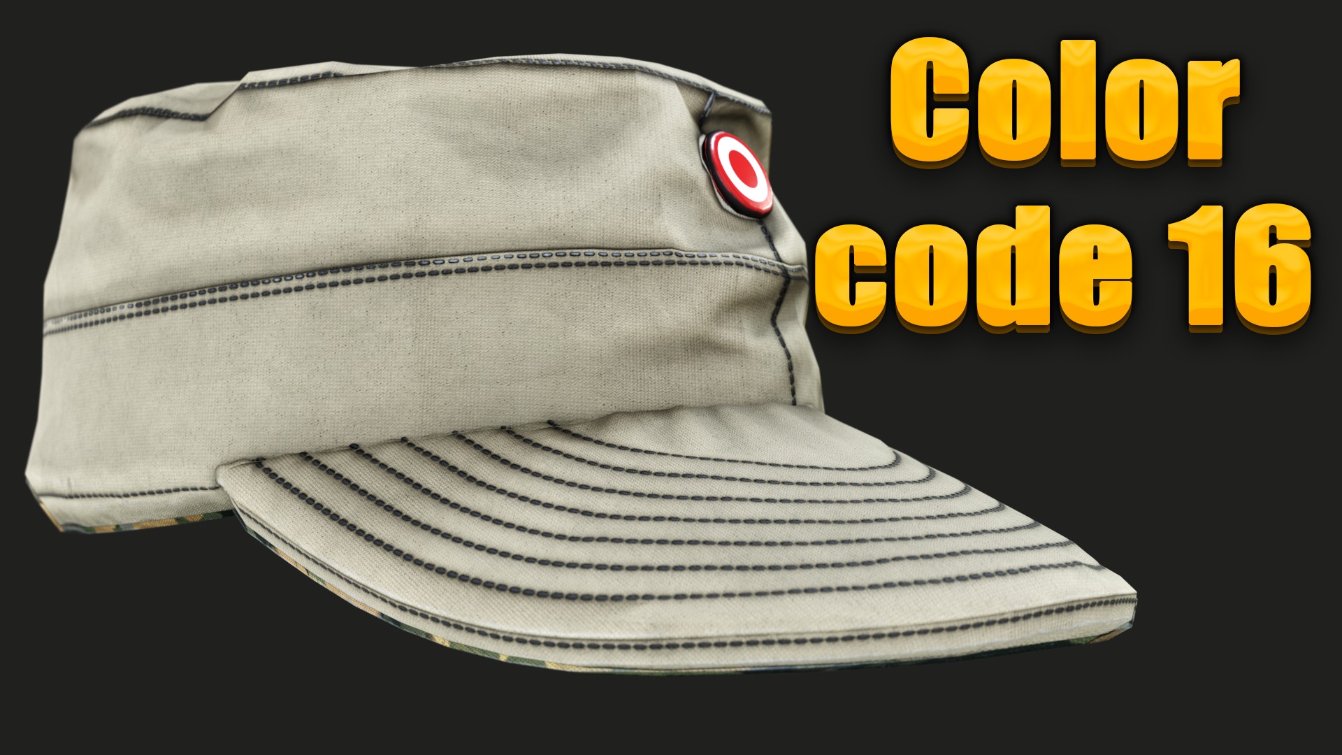 Austrian Armed Forces Hat 36 Color Variations Ready Games  Low-poly 3D model_25