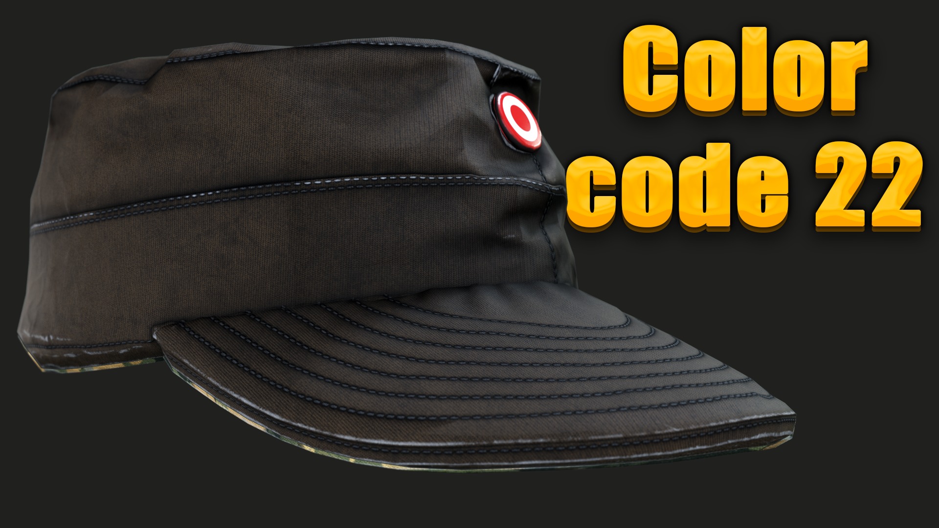 Austrian Armed Forces Hat 36 Color Variations Ready Games  Low-poly 3D model_32