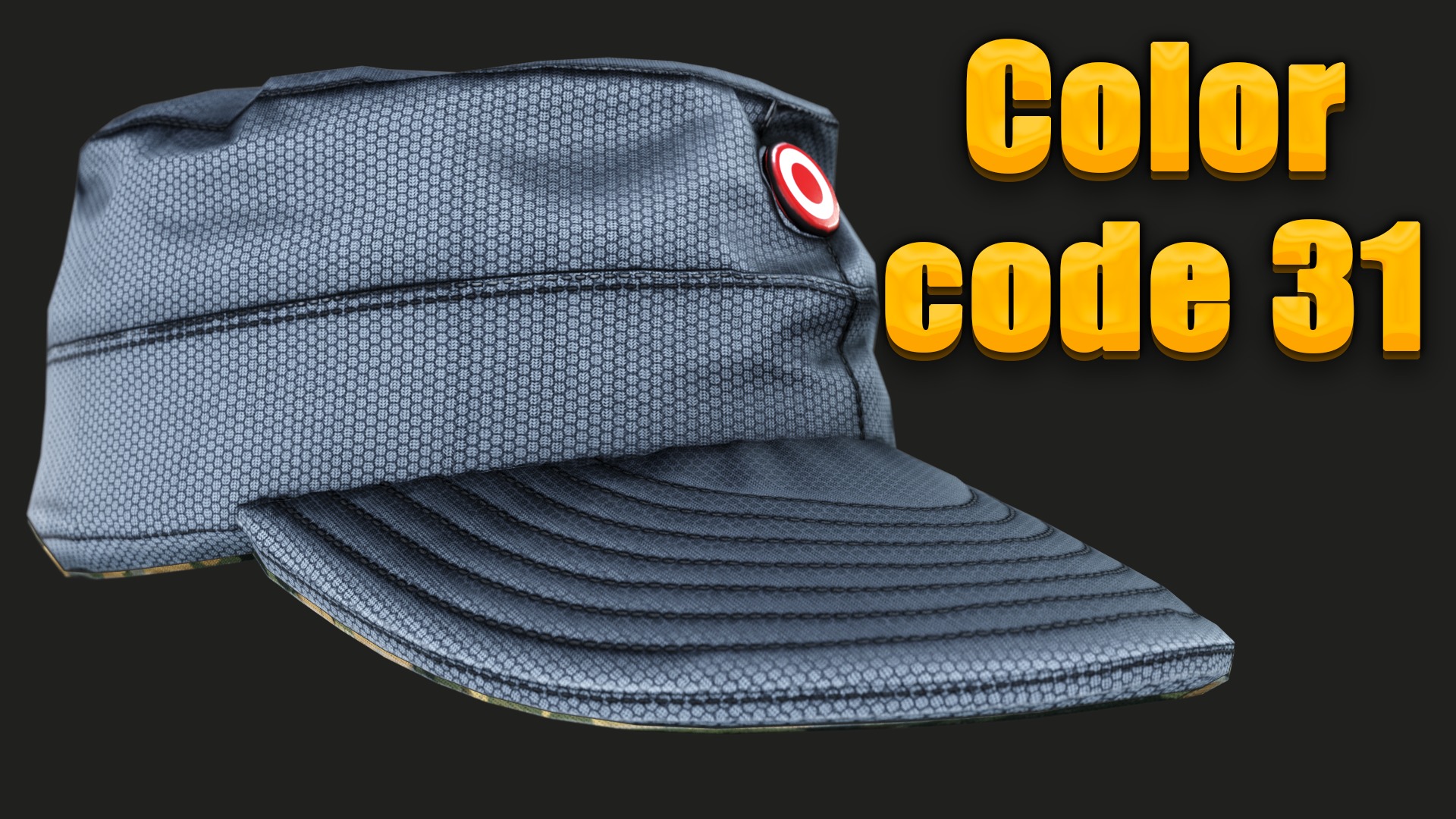 Austrian Armed Forces Hat 36 Color Variations Ready Games  Low-poly 3D model_48