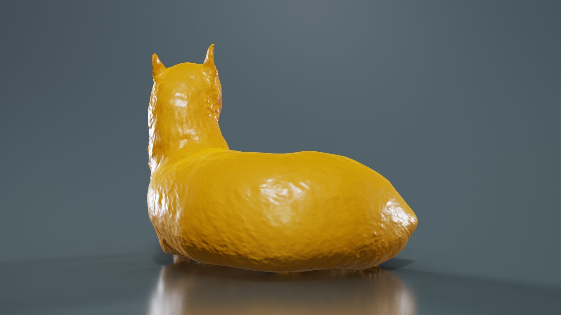 Dog Low-poly 3D model_13