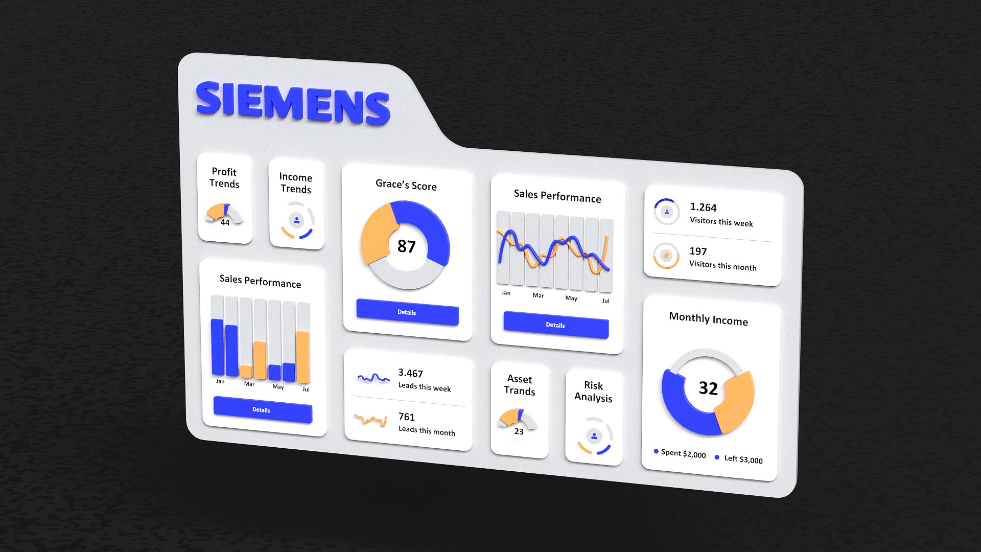 Lowpoly logistics hub warehouse with conveyors and dashboard 3D model_3