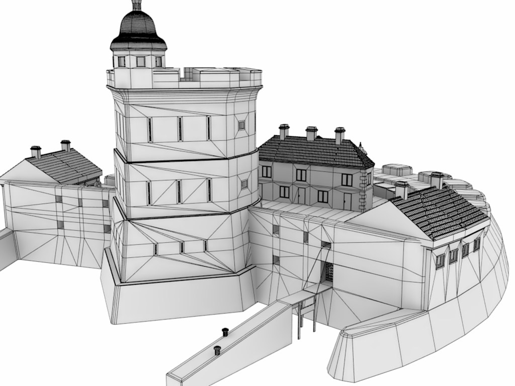 XVIIIth Century coastal fortress 3D model_10