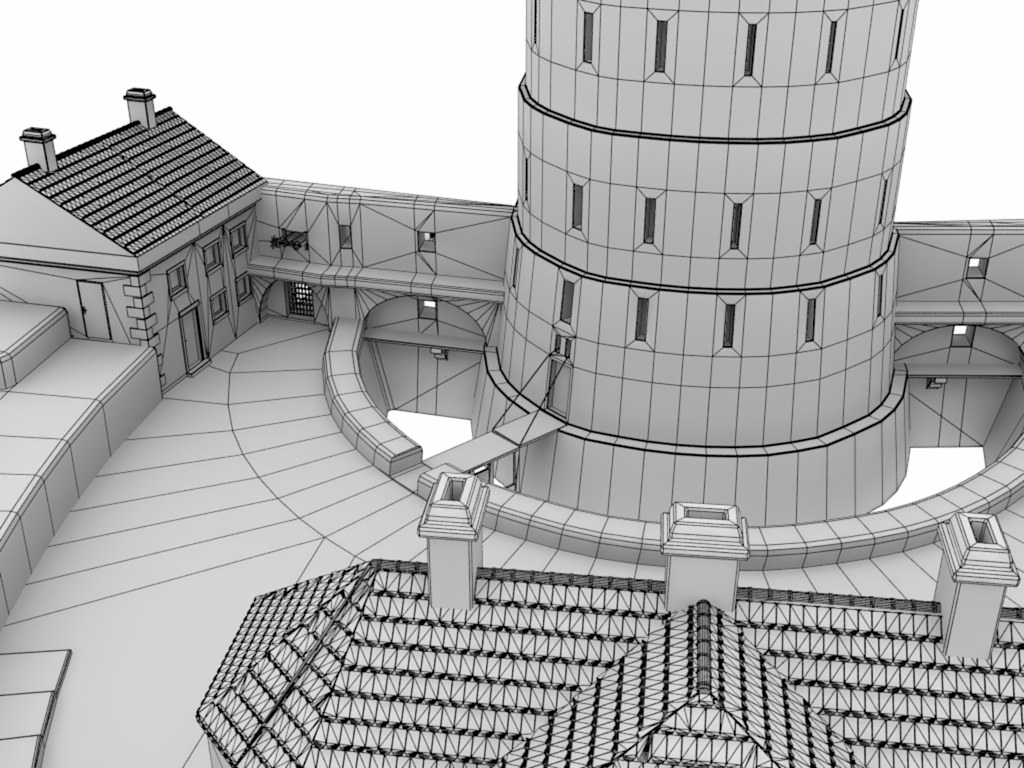 XVIIIth Century coastal fortress 3D model_11