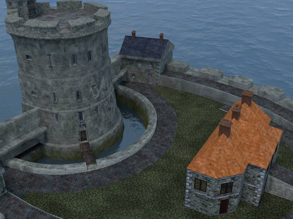 XVIIIth Century coastal fortress 3D model_6