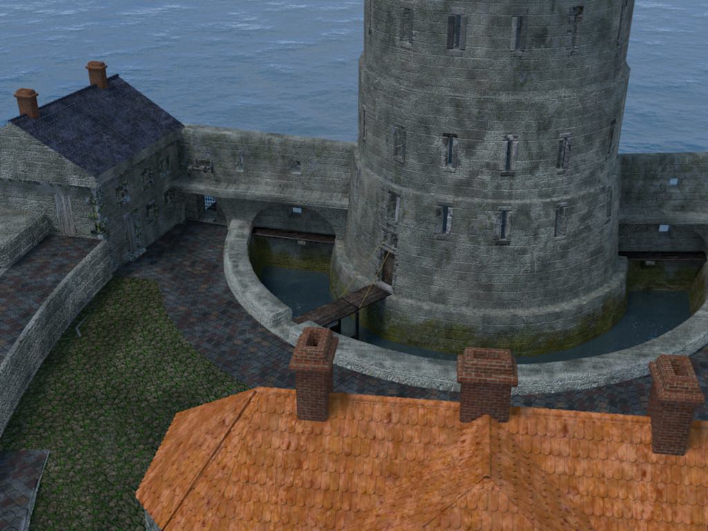 XVIIIth Century coastal fortress 3D model_5