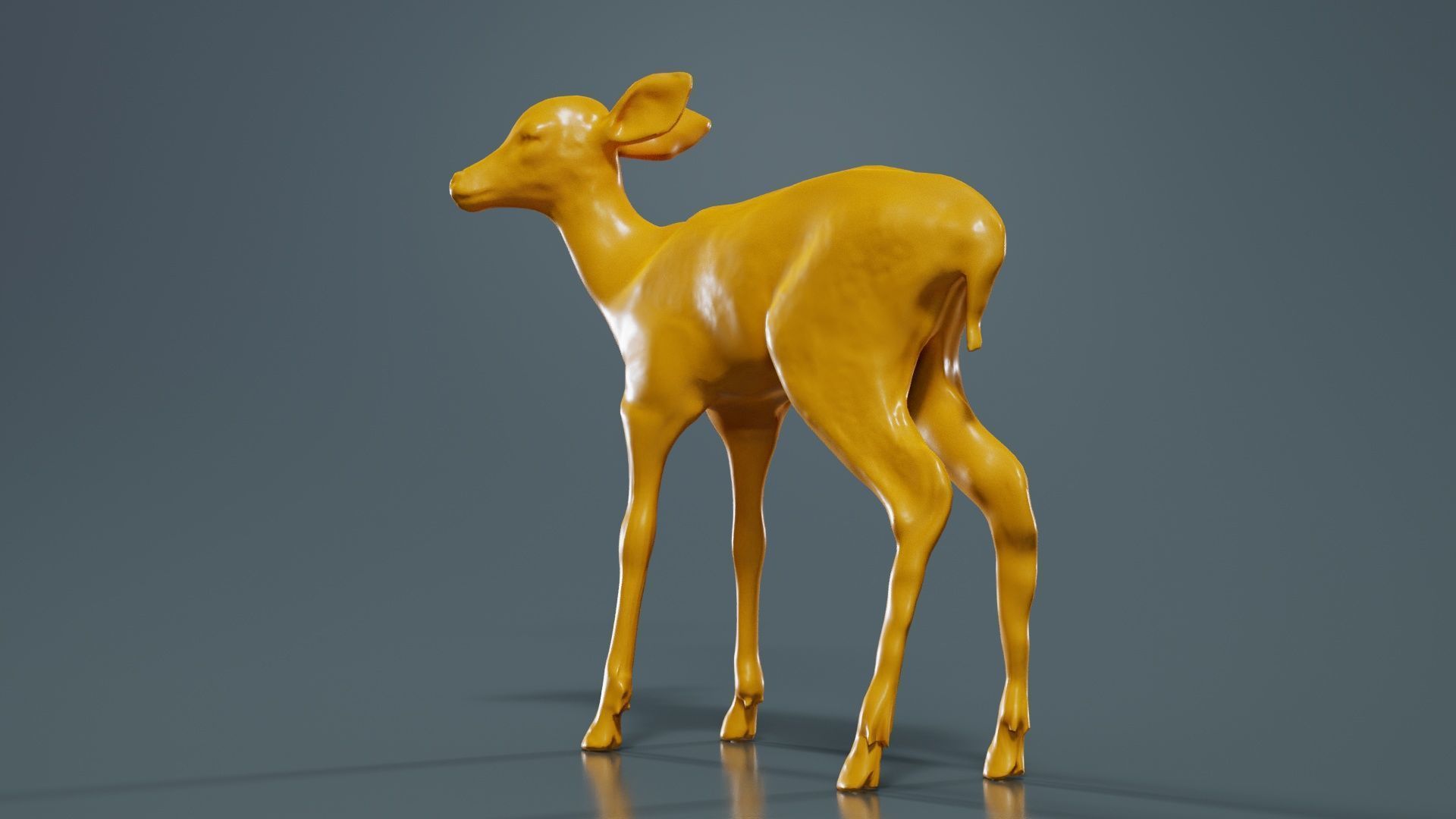 Fawn Low-poly 3D model_13