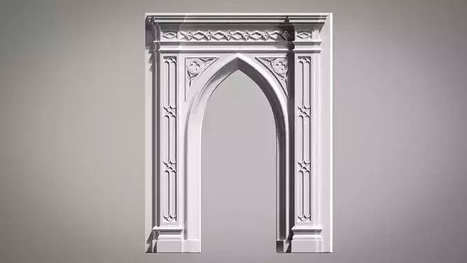 Highpoly Gothic Portal - type 3