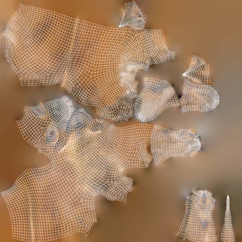 Red River Hog Pig Potamochoerus Porcus Low-poly 3D model_14