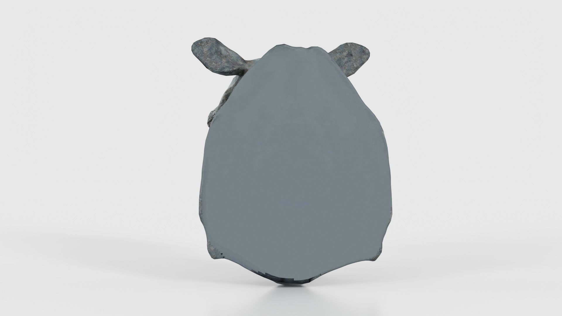 Rhino Head Low-poly 3D model_23