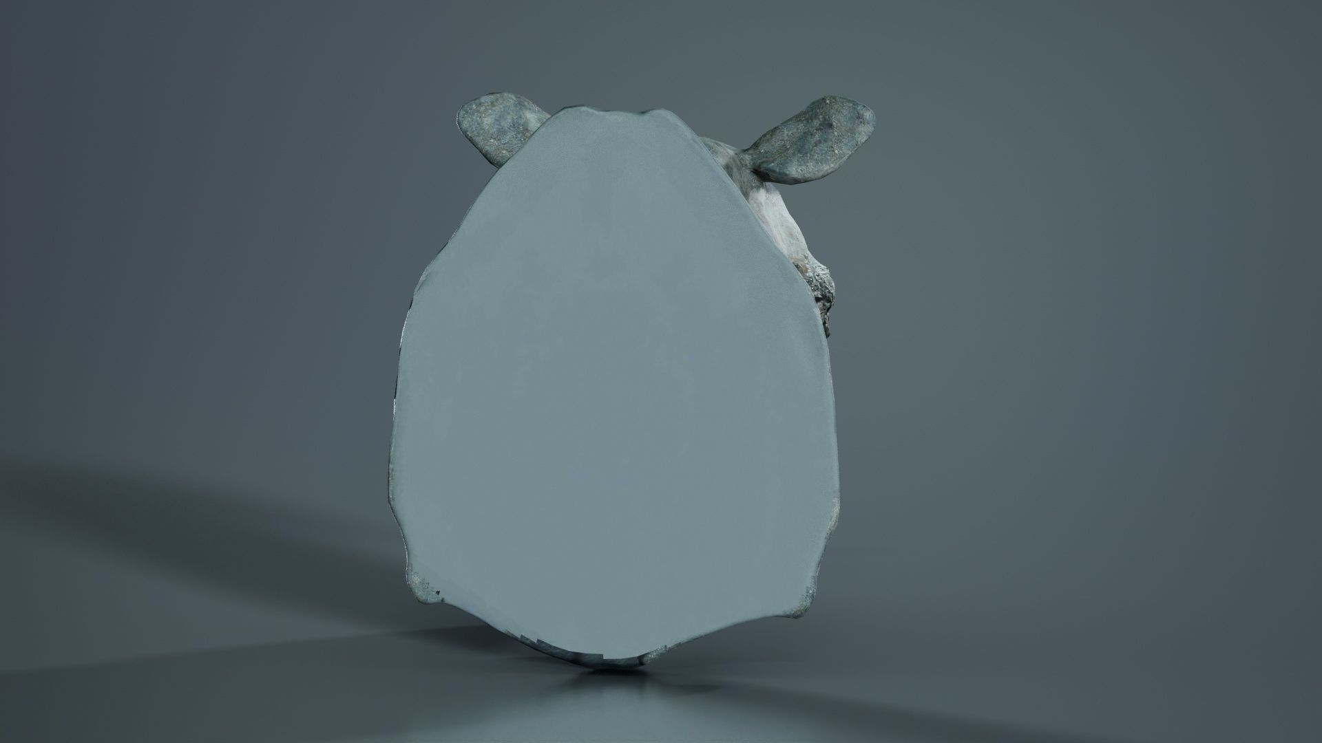 Rhino Head Low-poly 3D model_6
