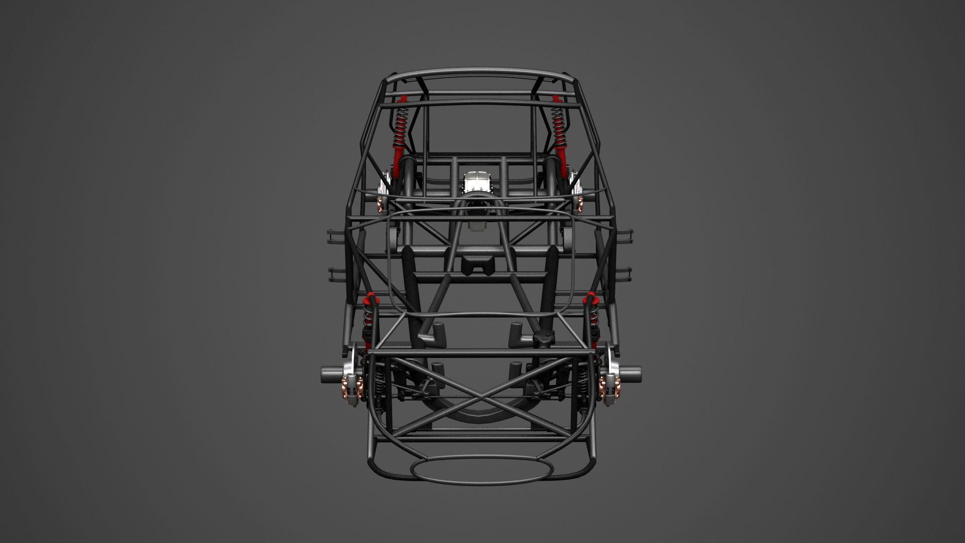 Ferrari 250 GTO Chassis Frame Undercarriage - Engine Pack Bundle 3D Model Collection_21