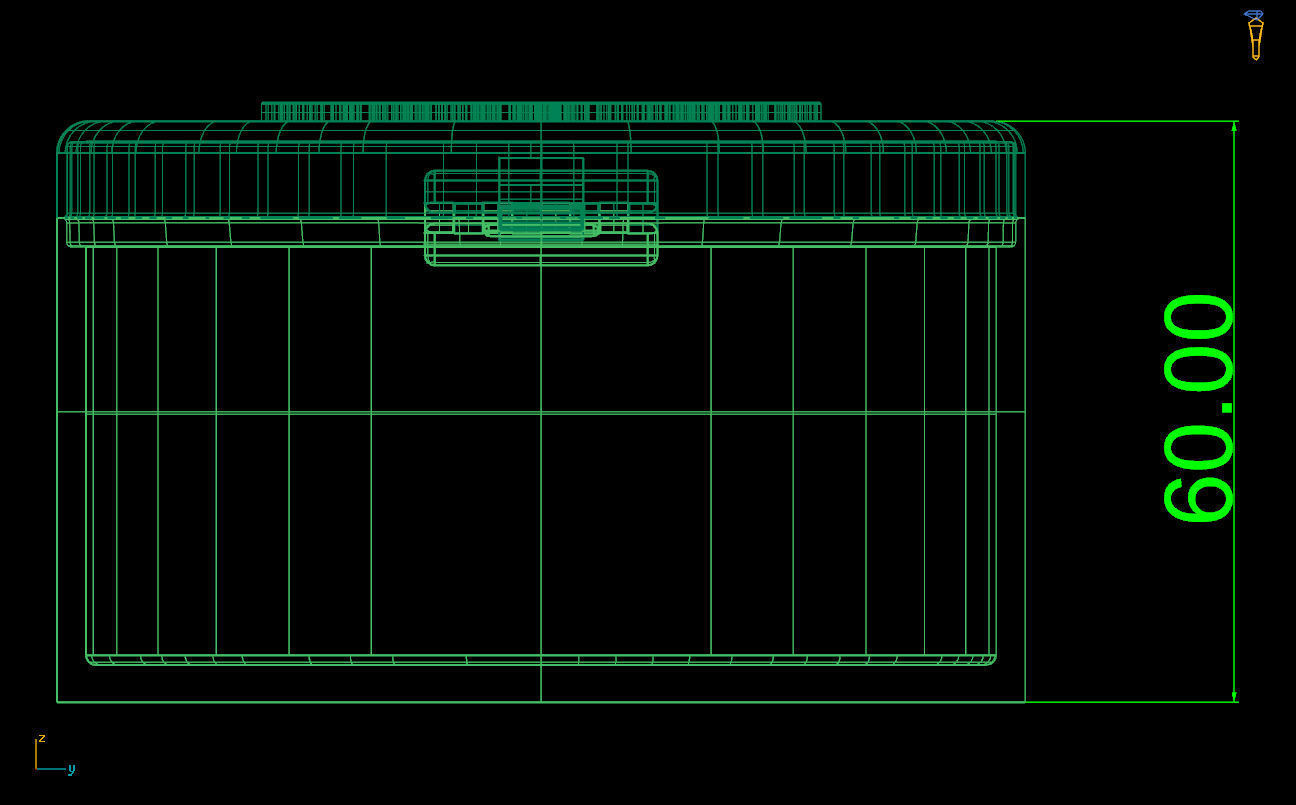 Oval box 3D print model_3