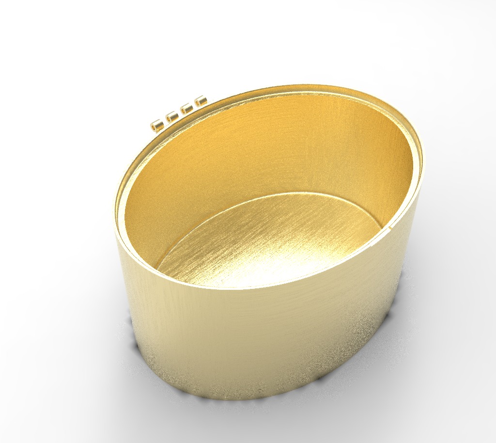 Oval box 3D print model_1