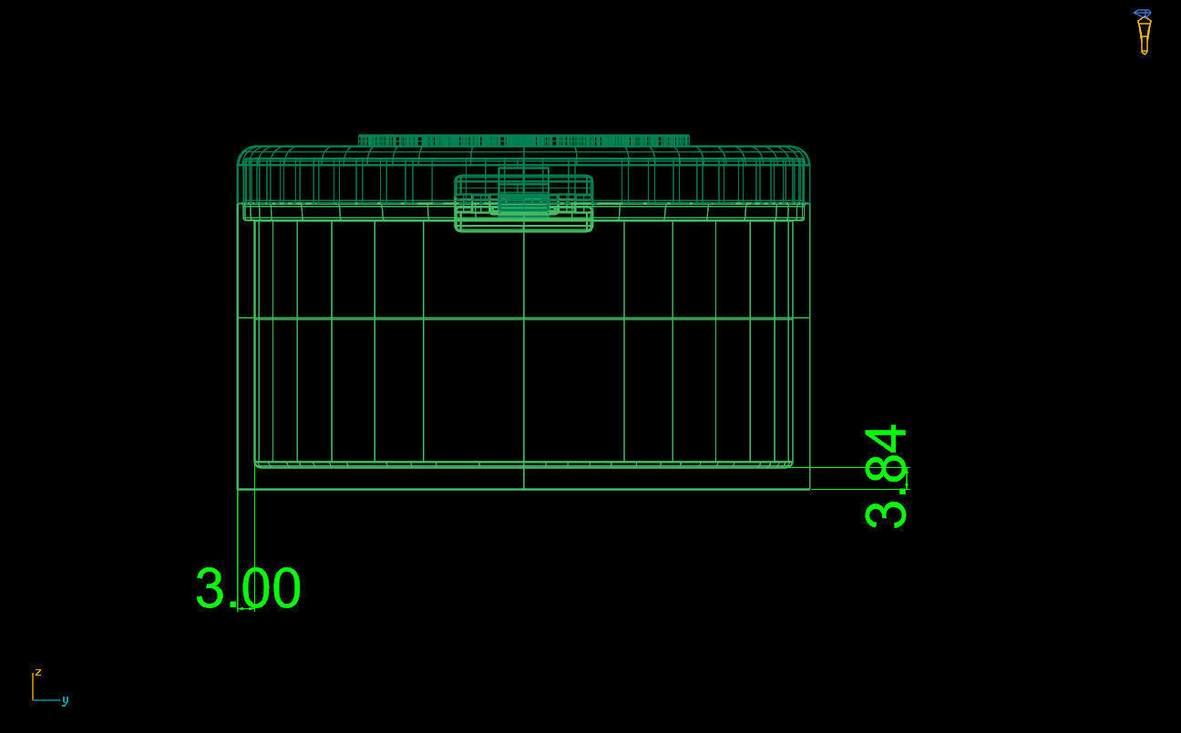Oval box 3D print model_10