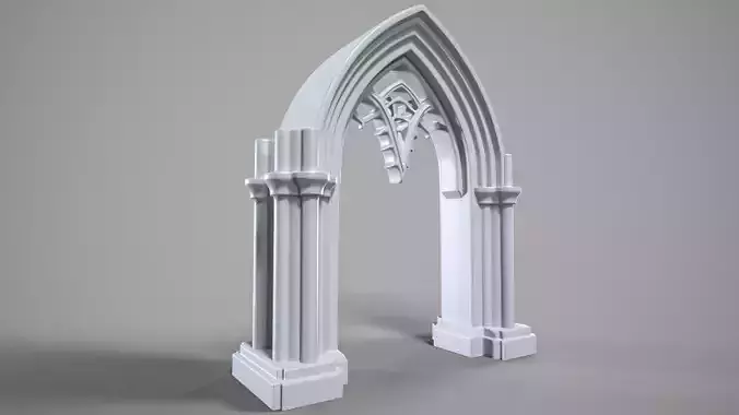 Highpoly Gothic Portal - type 1