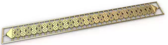 Gold bracelet chains new collection 11-20 3D print model
