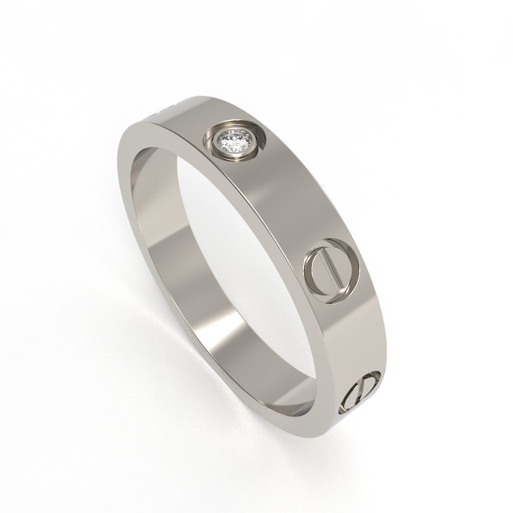 Screw Ring Set 4 Variations Size 66 3D print model_14